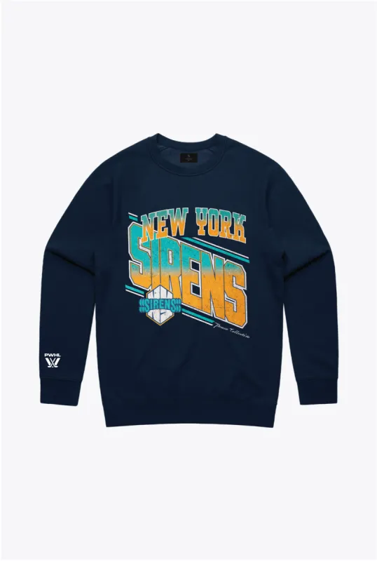 New York Sirens Crewneck - Navy sold by Peace-Collective