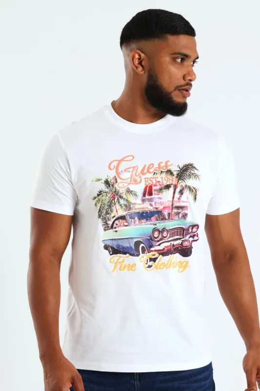 Car Summer Tee - White sold by Edgars