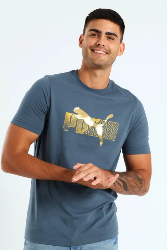 Essential Plus Logo Lab Holiday Tee - Dark Grey sold by Edgars