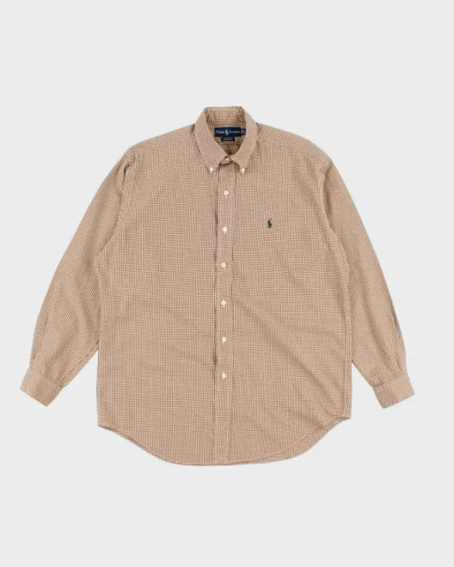 Vintage 90's Ralph Lauren Check Button Up Shirt - M sold by Rokit