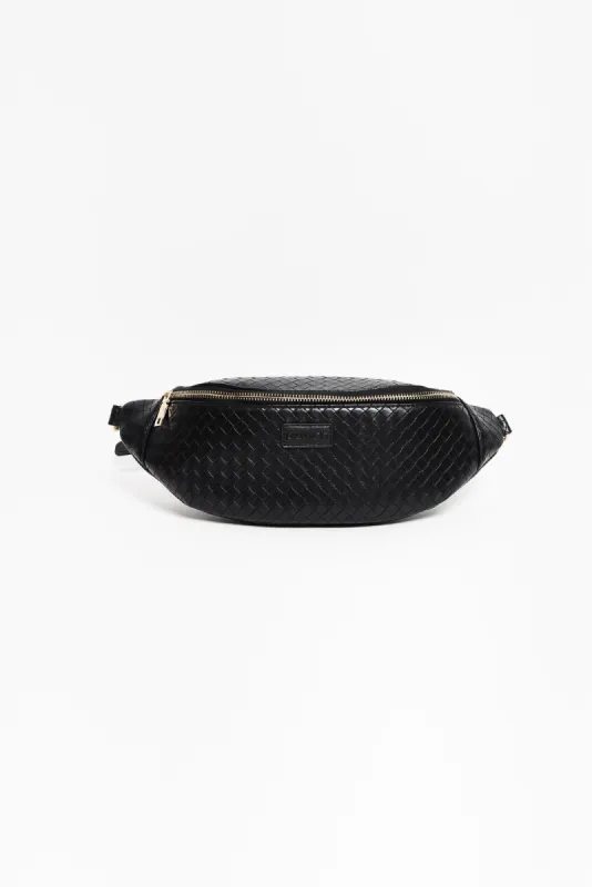 Nomad Black Woven Sling Bag sold by Blue Bungalow