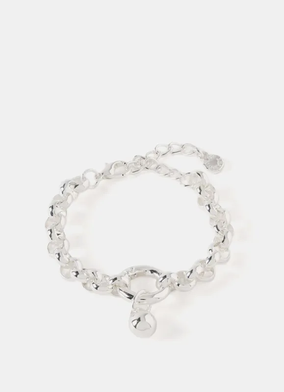 Silver Tone Twisted Link Bracelet sold by Mint Velvet