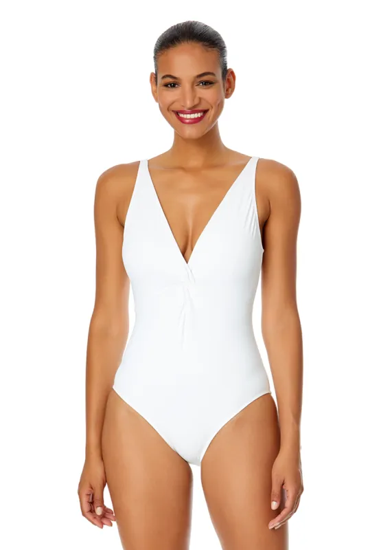 Women's Live In Color Plunge Twist One Piece Swimsuit sold by Anne Cole