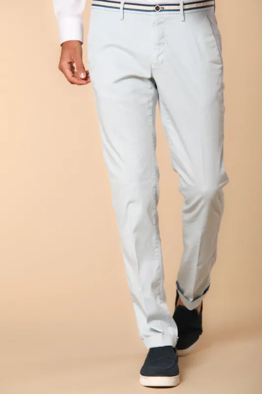  Torino Summer men's chino pants in cotton and lyocell twill slim fit sold by Mason's