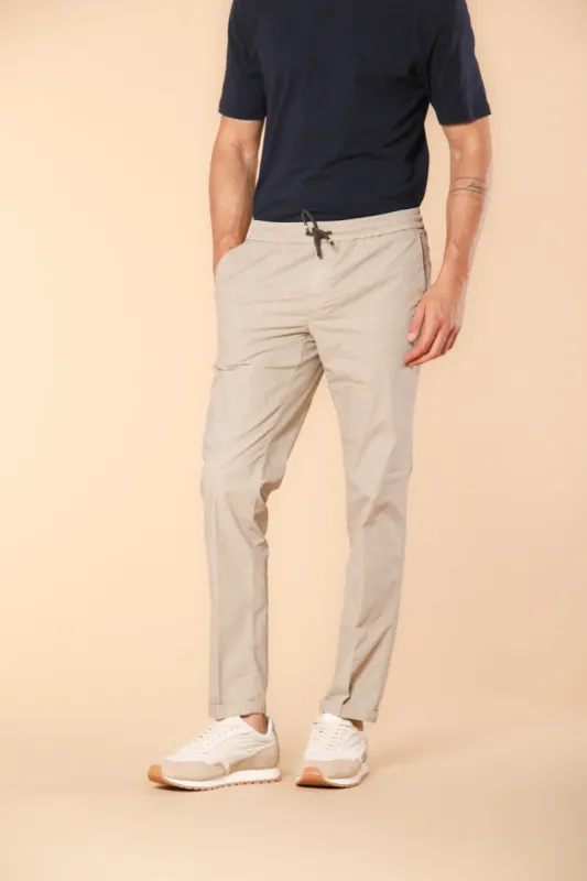 New York Sack men's chino pants in cotton and tencel parachute fabric regular fit sold by Mason's