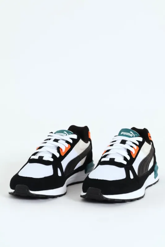 Graviton Pro Clip Detail Lace Up Sneaker - Black/White sold by Edgars 