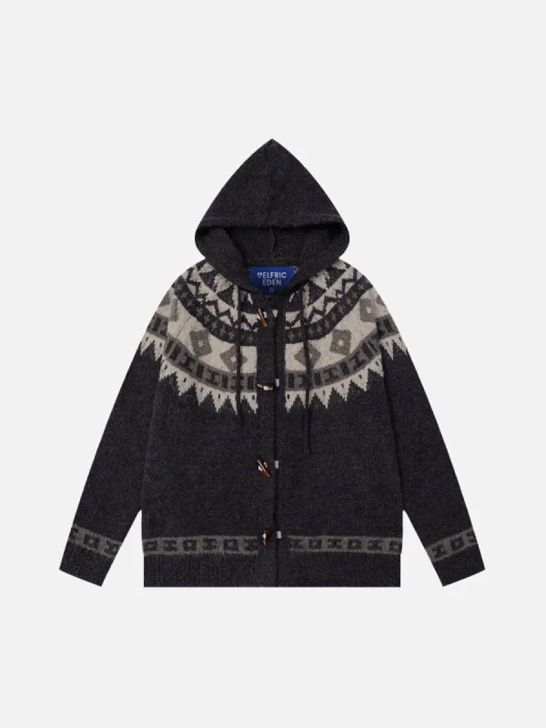 Aelfric Eden Fair Isle Hooded Cardigan sold by Aelfric Eden