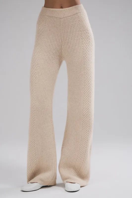 Winter Magic Cashmere Wide Leg Pant - Birch Heather sold by Alo Yoga