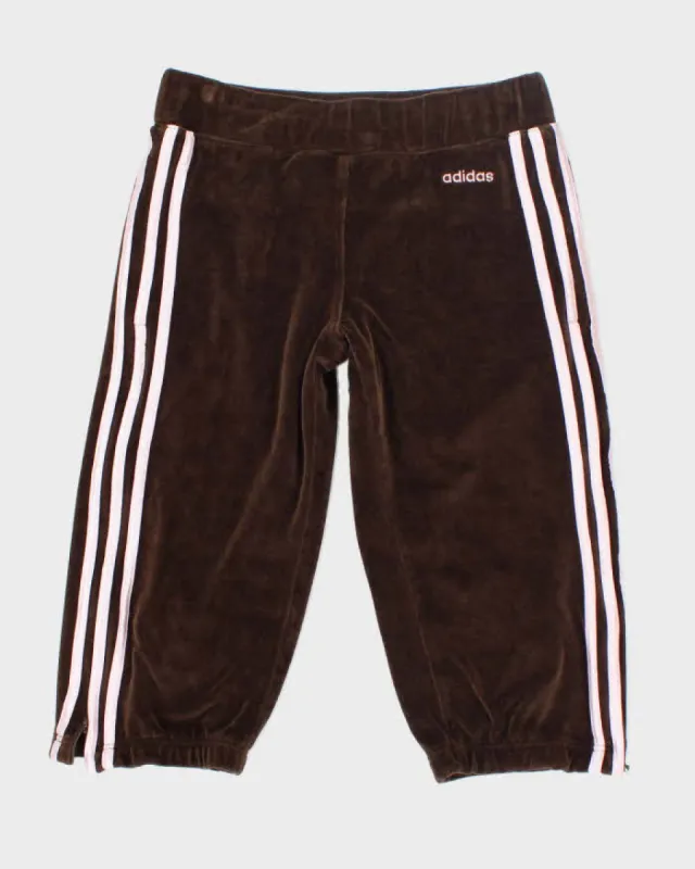 Vintage Y2K Adidas Three Stripe Capri Tracksuit Bottoms - M sold by Rokit