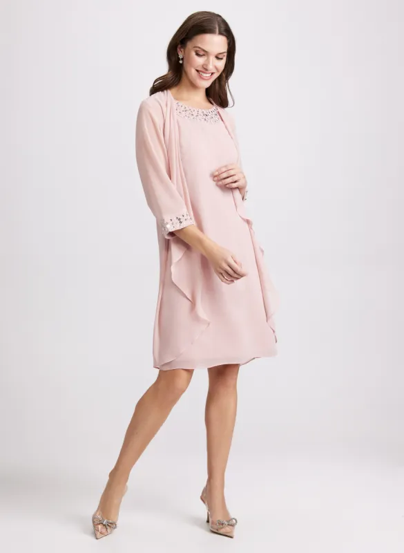 Chiffon Jacket & Midi Dress sold by Laura