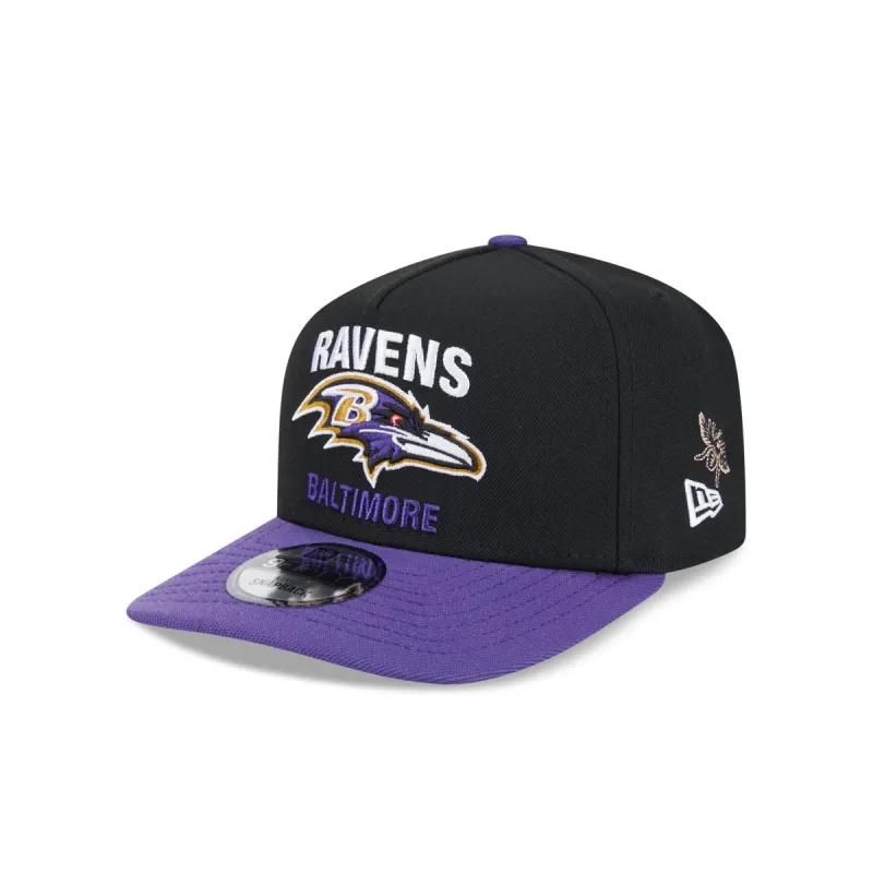 FELT x Baltimore Ravens 9FIFTY A-Frame Snapback Hat sold by New Era