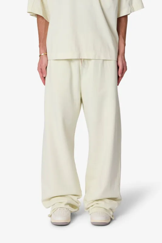 Ultra Baggy Heavy Fleece Sweatpants - Off White sold by MNML