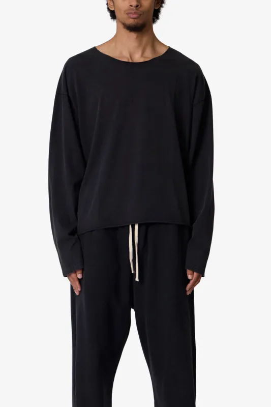 Long Sleeve Tee - Washed Black sold by MNML