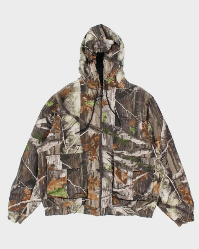Vintage 2000's Heavyweight Camouflage Utility Hooded Jacket - XL sold by Rokit