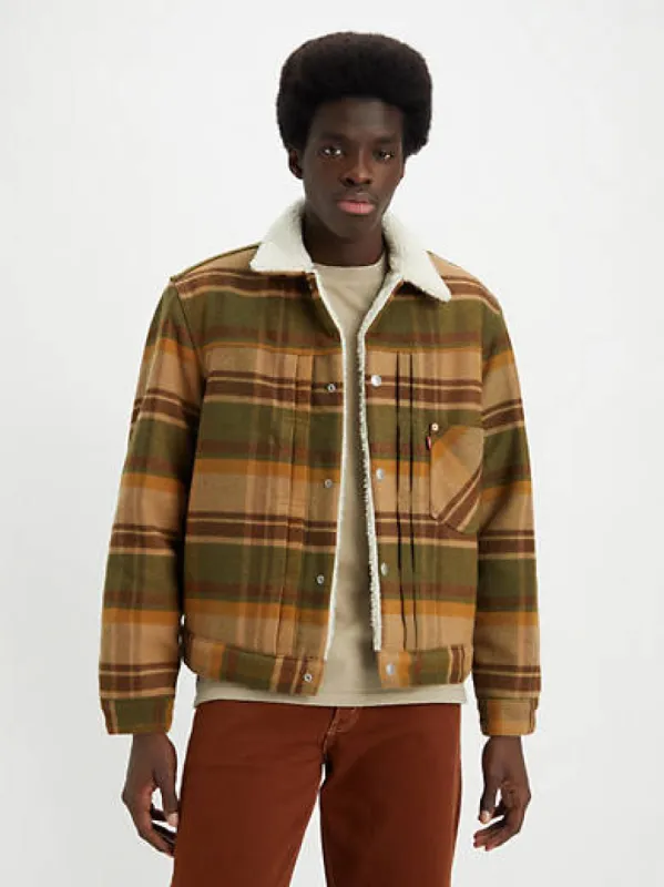 Levi's Type I Plaid Sherpa Trucker Jacket - Men's S sold by Levi's