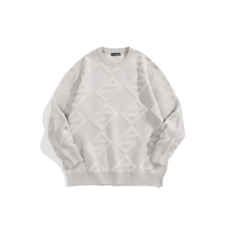 Men's Letter Jacquard Knitted Pullover sold by PEACEBIRD