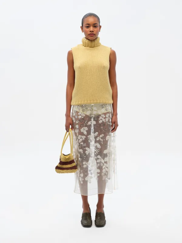WELLS - Sequin-embellished sheer midi skirt with mini shorts sold by Siedres