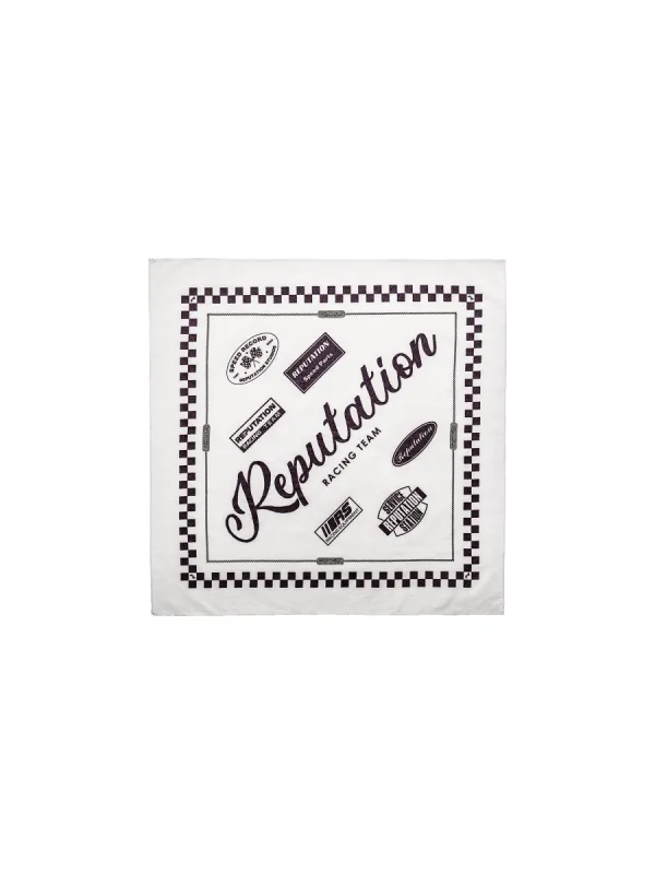 Moto Bandana - White sold by reputation studios