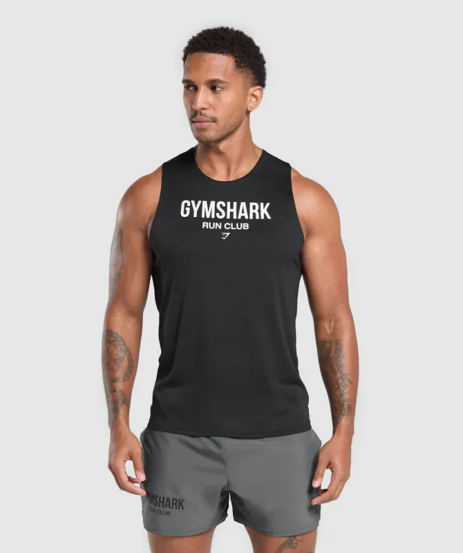 Gymshark Running Dept. Tank - Black sold by Gymshark