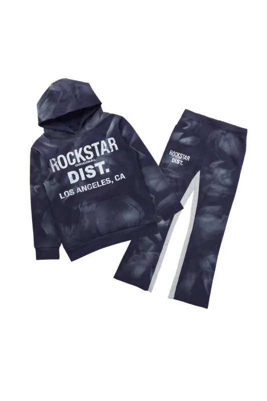 Boys Nelly Navy Baggy Fit Track Set sold by Rockstar Original