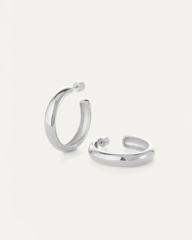 Staple Hoop Earrings - Large sold by JENNY BIRD