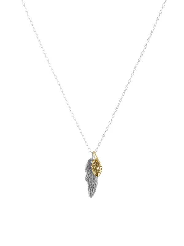 Leaf Duo Necklace sold by Peggy Li Creations