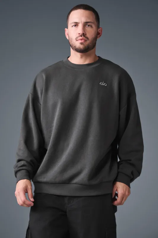 Accolade Crew Neck Pullover - Anthracite sold by Alo Yoga