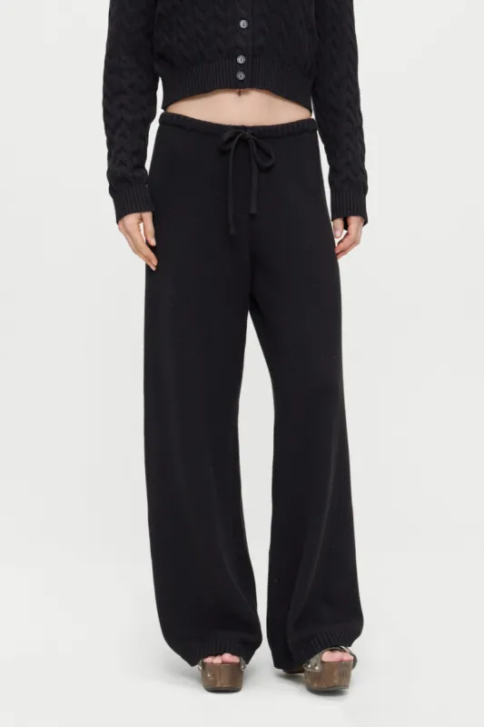 Wesley Knit Pants - Black sold by Frankie's Bikinis