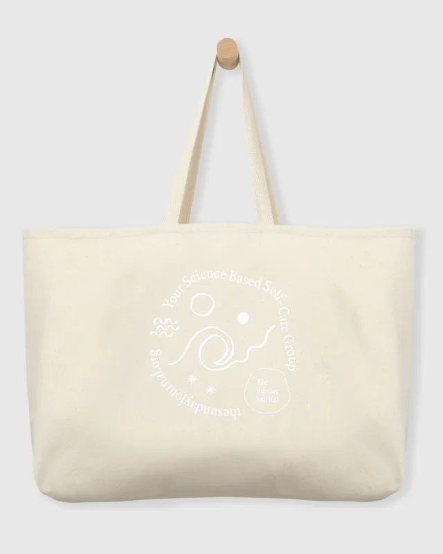 The Sunday Journal Oversized Tote Bag sold by Easy Sundays