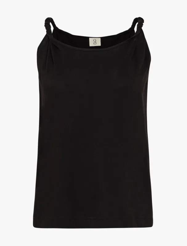 Ixia Twist Tank in Black sold by Ninety Percent