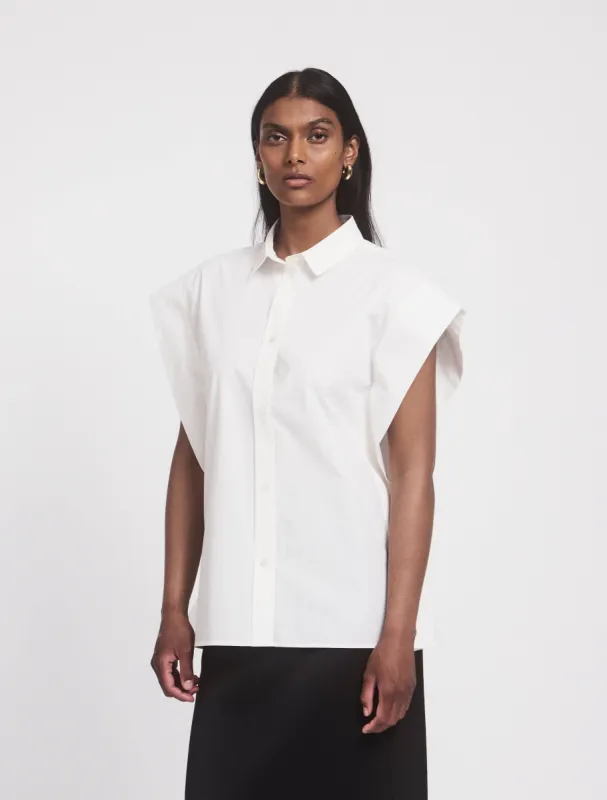 Otto Shirt In White sold by Ninety Percent