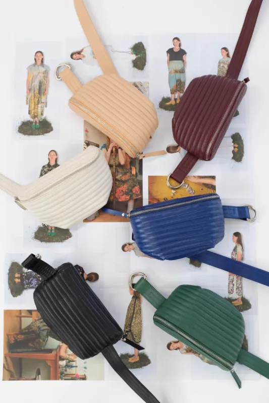 Beklina Ribbed Belt Bag sold by Beklina