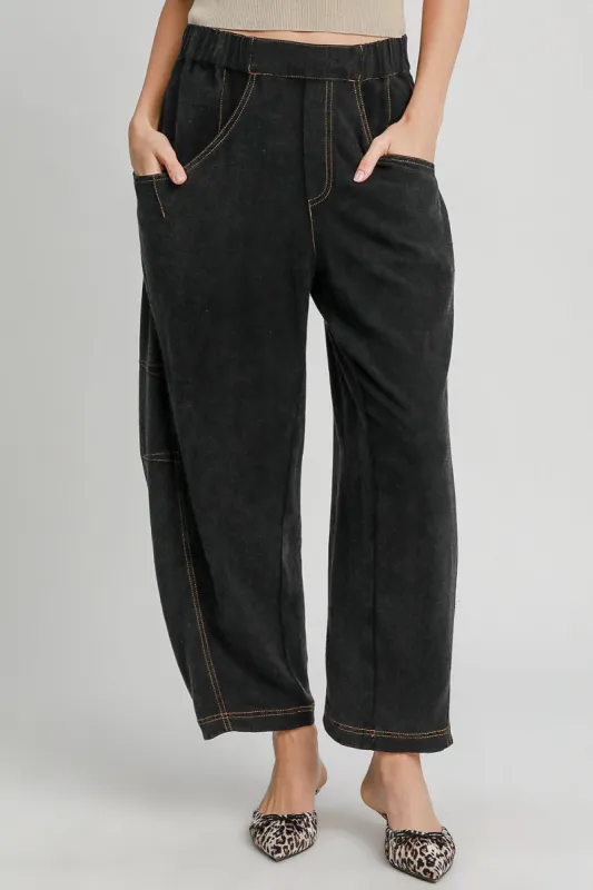 Umgee Elastic Waist Baggy Fit Pants with Pockets sold by Charming Charlie