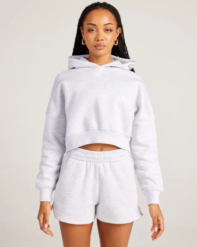 Omni Cropped Hoodie - Grey Marle sold by Elite Eleven