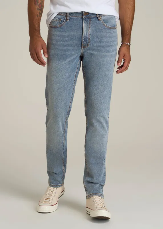 A.T. Basics Men's Dylan Slim Fit Jeans for Tall Men in Tufts Blue sold by American Tall