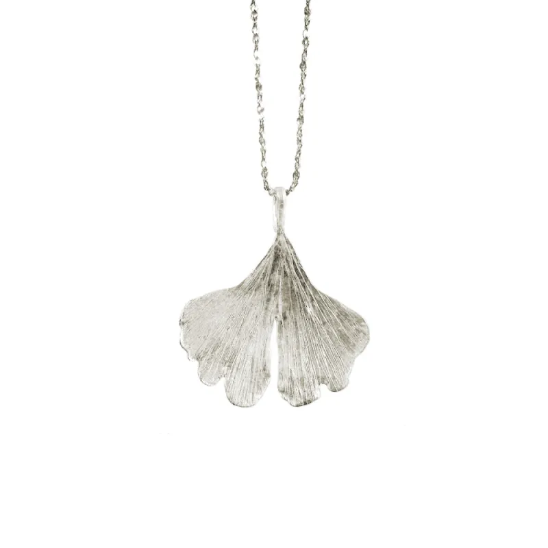 Large Gingko Leaf Necklace sold by Catherine Weitzman Jewelry