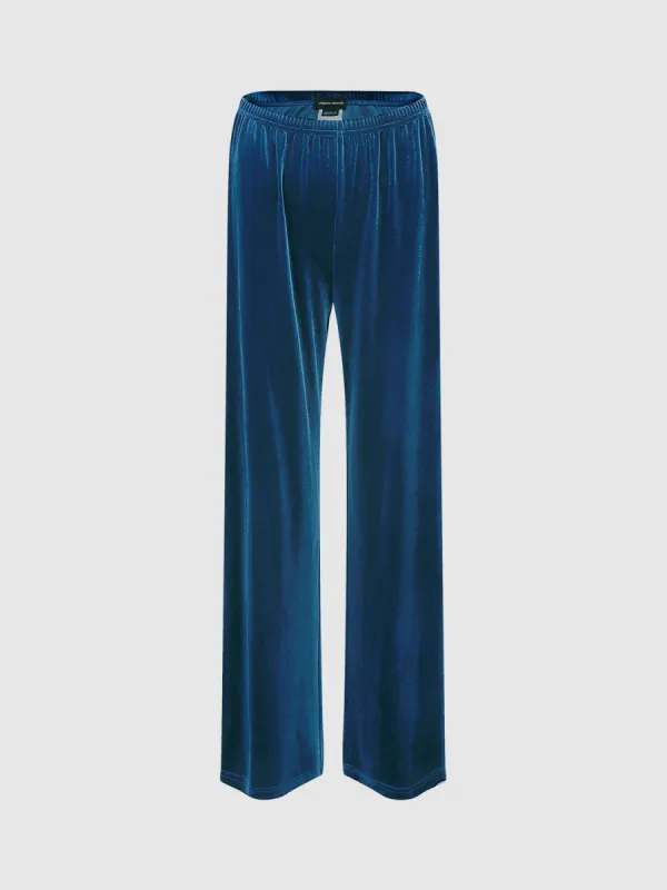 Woven Long Straight Pants sold by Urban Revivo