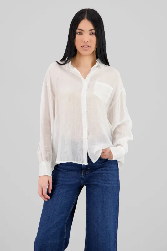 Camisa con brillos sold by Shasa