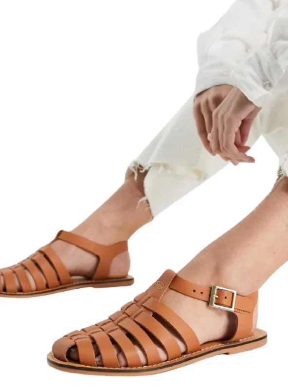 GENUINE LEATHER FISHERMAN FLAT SHOES sold by FBO