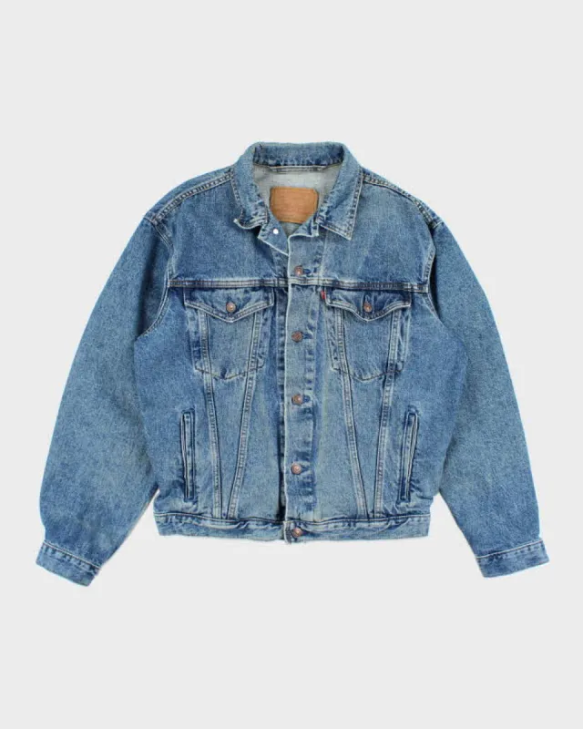Vintage Levi's Oversized Dark Wash Denim Jacket - L sold by Rokit