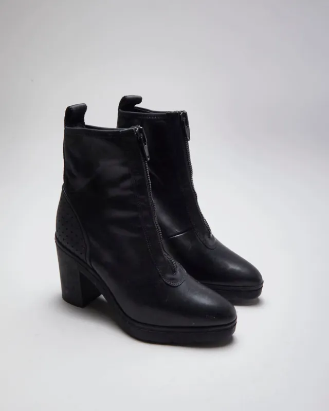 Vintage Women's Alexander Wang x H&M Heeled Front Zip Boot - UK 3 sold by Rokit