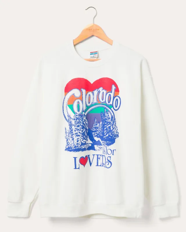 Colorado is For Lovers Flea Market Fleece sold by Junk Food Clothing