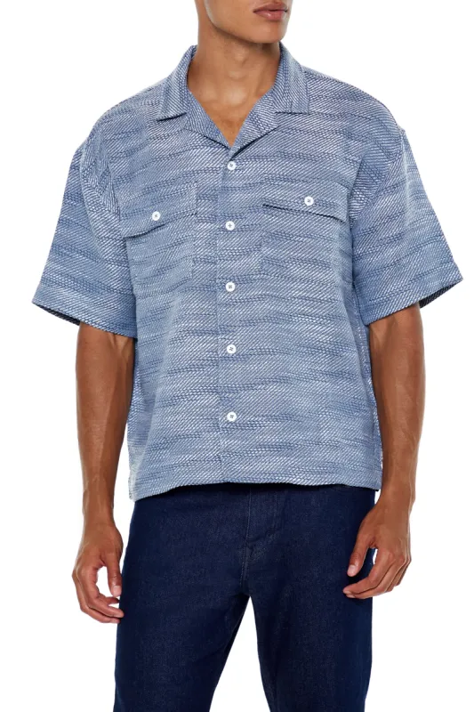 Textured Cuban Collar Shirt sold by Urban Planet