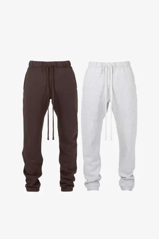 Every Day Sweatpants 2 Pack - Grey/Chocolate sold by MNML