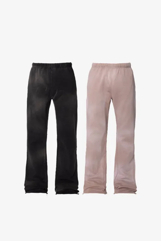 Faded Bootcut Sweatpants 2 Pack - Washed Black/Washed Mauve sold by MNML