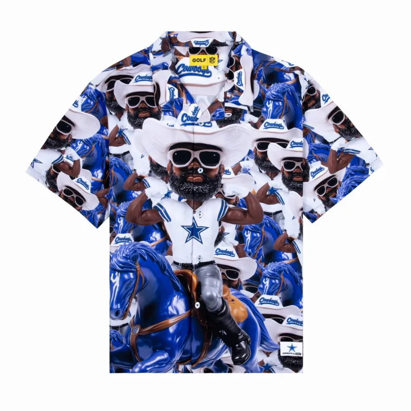COWBOYS RAYON BUTTON UP by GOLF WANG sold by Golf Wang