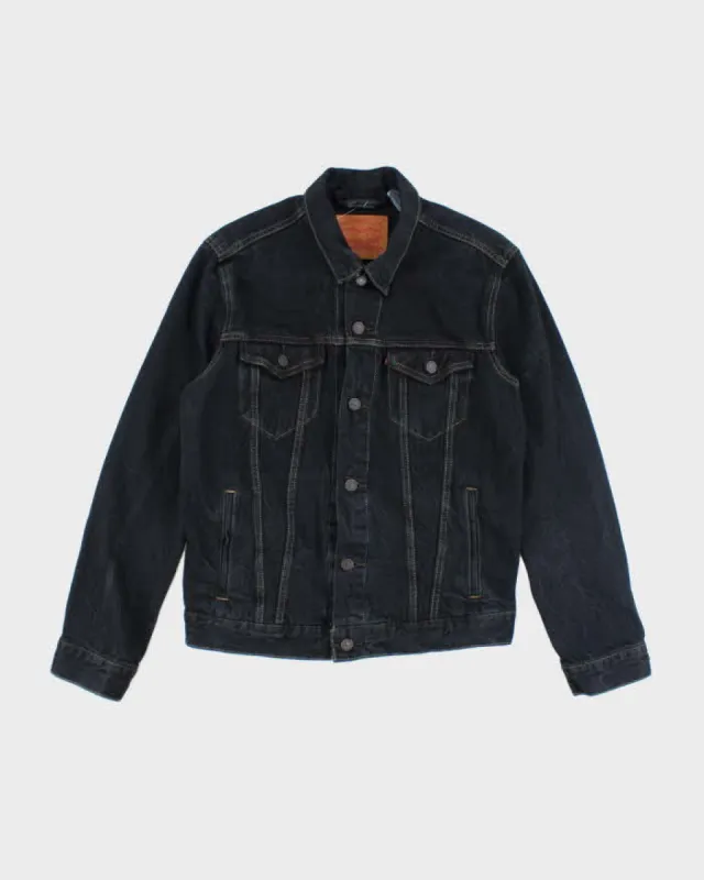 Vintage Levi's Dark Wash Button Up Denim Jacket - M sold by Rokit