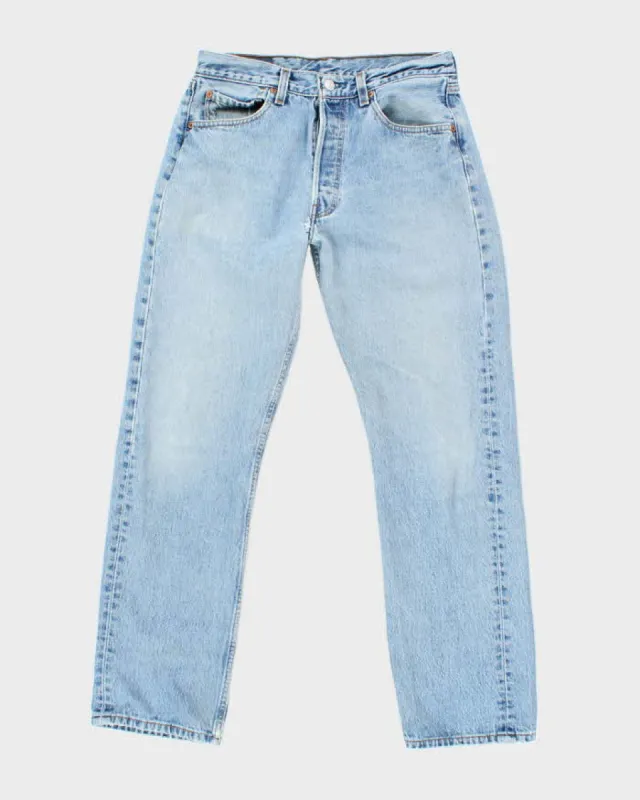Vintage 90's Levi's 501 Blue Mid Wash Jeans - W30 L29 sold by Rokit