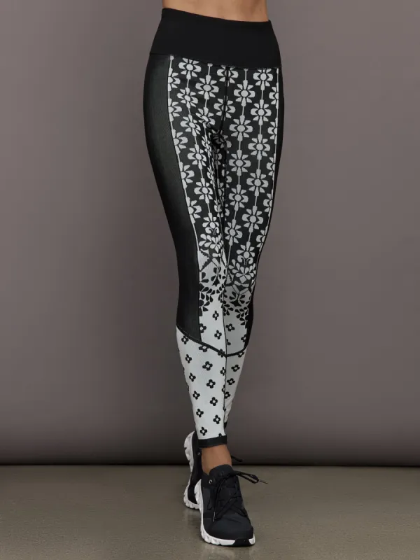 Myoko Jacquard Base Layer Legging - Onyx sold by Carbon38
