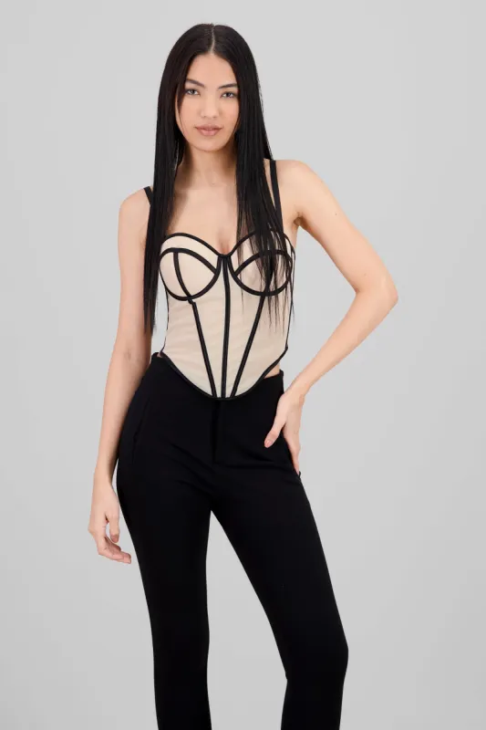 Corset varillas contraste sold by Shasa
